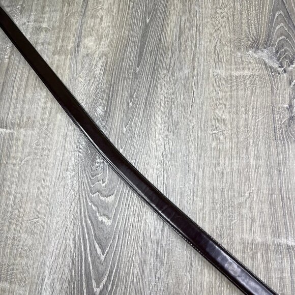 Brighton Black Anilina Aniline Glaze Cowhide on Glove Leather Belt Size 48 - Picture 5 of 15